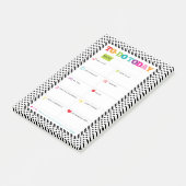 今日大騒ぎの-水玉模様の虹-毎日の計画のノート ポストイット (アングル)