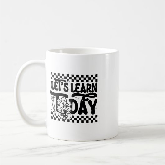 今日学ぼう先生学生初日チェックリスト コーヒーマグカップ (左)
