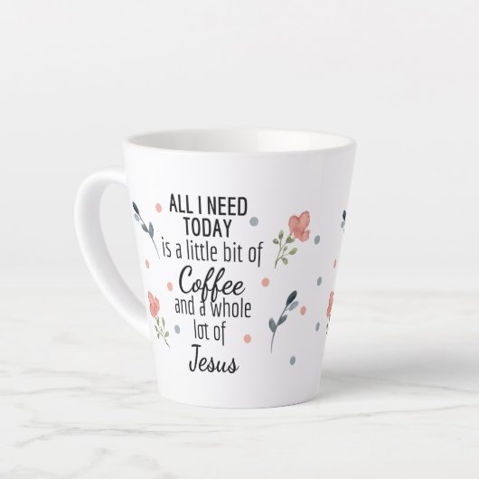 今日必要なのはコーヒーとイエスラテマグカップ カフェラテマグ (左アングル)