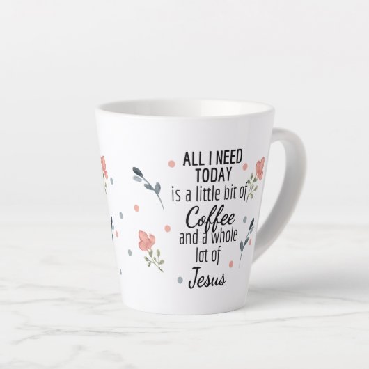 今日必要なのはコーヒーとイエスラテマグカップ カフェラテマグ (右アングル)