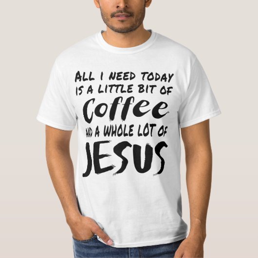 今日必要なのはコーヒーとWだけ Tシャツ (正面)