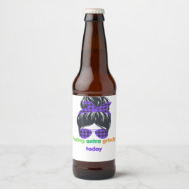 今日感じの余分な歯ごたえ ビールラベル