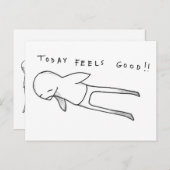 今日感じは良い！ ポストカード (正面/裏面)