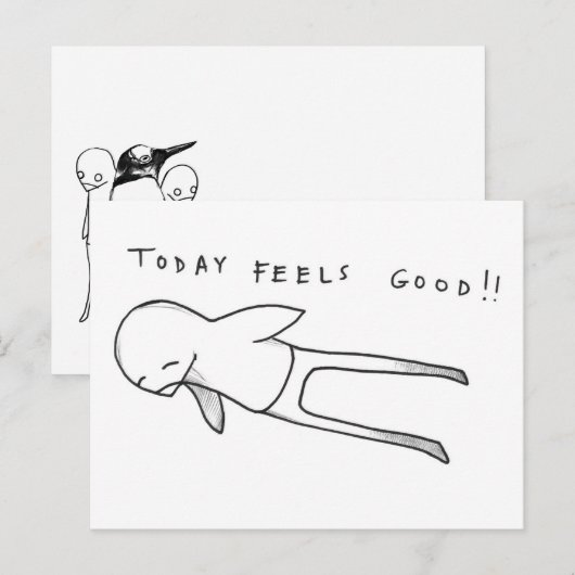 今日感じは良い！ ポストカード (正面/裏面)