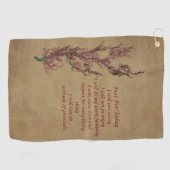 今日感動的の引用文 ゴルフタオル (横)