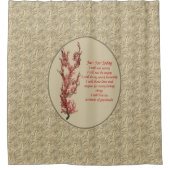 今日感動的の引用文 シャワーカーテン (正面)