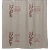 今日感動的の引用文 シャワーカーテン (正面)