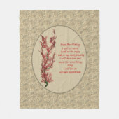 今日感動的の引用文 フリースブランケット (正面)