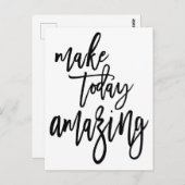 今日感動的の素晴らしい脚本をエレガント作る ポストカード (正面/裏面)