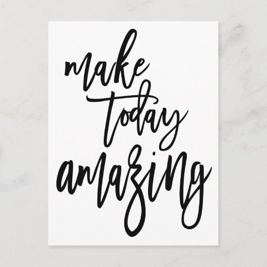 今日感動的の素晴らしい脚本をエレガント作る ポストカード (正面)