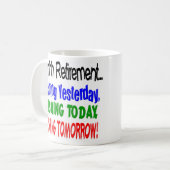 今日採取するAhhhhの退職…. コーヒーマグカップ (正面左)