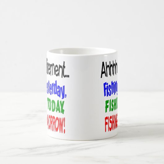 今日採取するAhhhhの退職…. コーヒーマグカップ (中央)