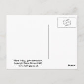 今日晴れ、明日行く ポストカード (裏面)