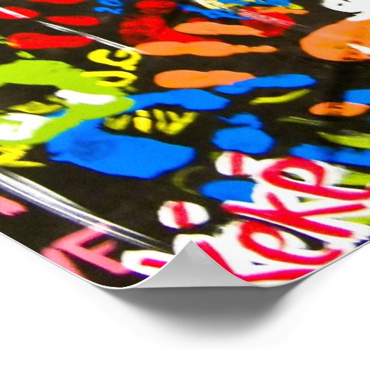 今日最高の賞グラフィティ ポスター (角)