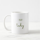 今日楽しむ。マグカップ コーヒーマグカップ (左)