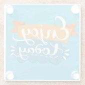 今日楽しんで下さい ガラスコースター (裏面)