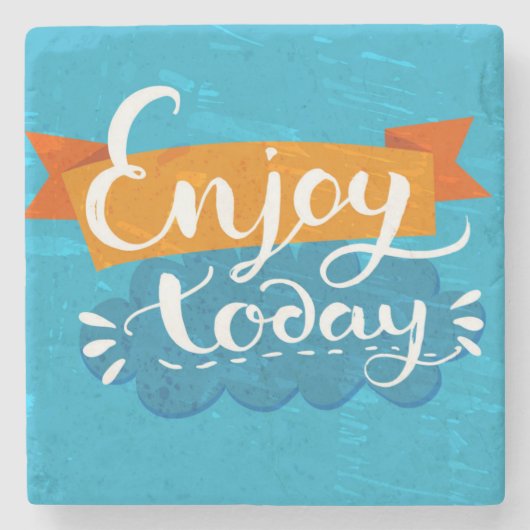 今日楽しんで下さい ストーンコースター (正面)