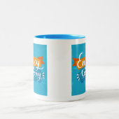 今日楽しんで下さい ツートーンマグカップ (中央)