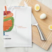 今日生存は内臓の消化系の多くを取ります キッチンタオル (四つ折り)