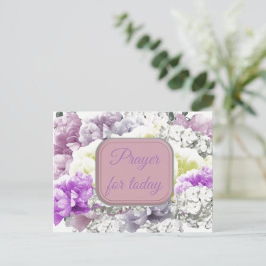 今日祈のフローラはがき用聖なる書物、 経典 シーズンポストカード (スタンド正面)