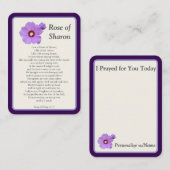 「今日祈は君のためだ」シャロン・ノテカードバラ ノートカード (正面/裏面)