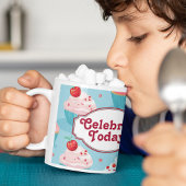 今日祝は可愛いカップケーキ ツートーンマグカップ