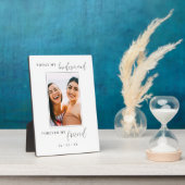 今日私の花嫁のメイド永遠に私の友人の写真 フォトプラーク (側面)