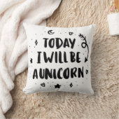 今日私はユニコーンです クッション (ブランケット)