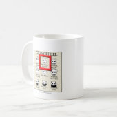 今日私は中立よい感じます コーヒーマグカップ (正面左)