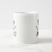 今日私は何でもしてもいいです ジャンボコーヒーマグカップ (正面)