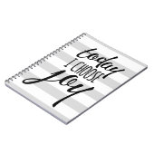 今日私は喜びの感動的な引用文のノートを選びます ノートブック (左側)