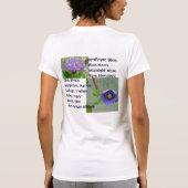 今日私は幸せです Tシャツ (裏面)