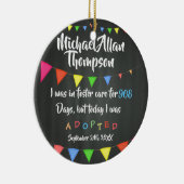 今日私は擁護施設-名前をカスタムするから採用されました セラミックオーナメント (右)