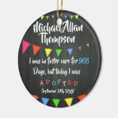 今日私は擁護施設-名前をカスタムするから採用されました セラミックオーナメント (左)