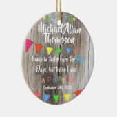 今日私は擁護施設-名前をカスタムするから採用されました セラミックオーナメント (右)