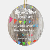 今日私は擁護施設-名前をカスタムするから採用されました セラミックオーナメント (左)