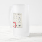 今日私は正当な悪を感じます フロストグラスビールジョッキ (正面左)