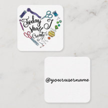 今日私は正方形カードを作成します