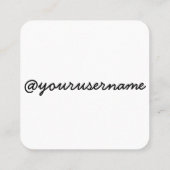 今日私は正方形カードを作成します スクエア名刺 (裏面)