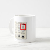 今日私は無秩序のよい感じます コーヒーマグカップ (正面左)