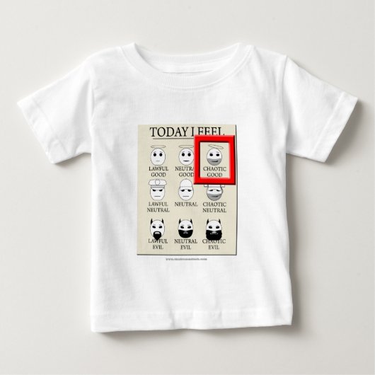 今日私は無秩序のよい感じます ベビーTシャツ (正面)
