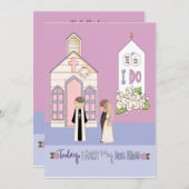 今日私は私の最高の友達と結婚する 招待状 (正面/裏面)