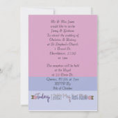 今日私は私の親友と結婚する 招待状 (裏面)