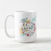 今日素晴らしいがあって下さい コーヒーマグカップ (左)