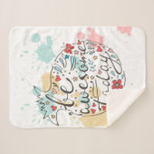 今日素晴らしいがあって下さい シェルパブランケット (正面(横))