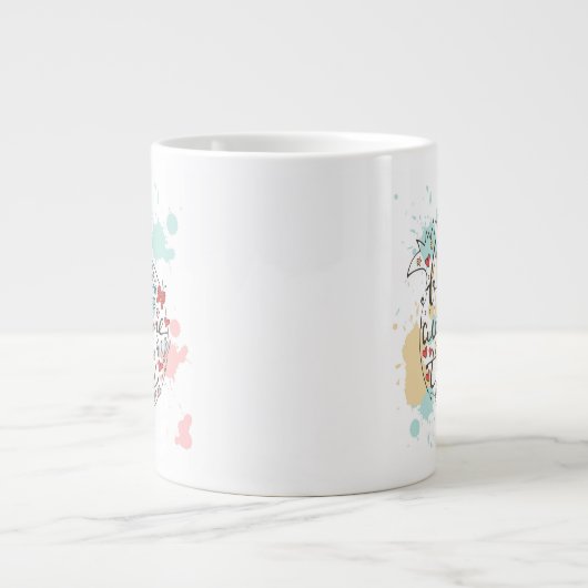 今日素晴らしいがあって下さい ジャンボコーヒーマグカップ (正面)