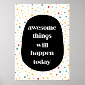 今日素晴らしは事が起こる ポスター (正面)