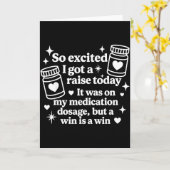 今日給料上がったって連絡きた メディカの保険のおかげだ 超絶嬉しい カード (黄色い花)