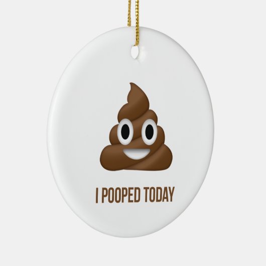 今日絵文字で名字をリア セラミックオーナメント (右)