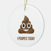 今日絵文字で名字をリア セラミックオーナメント (左)